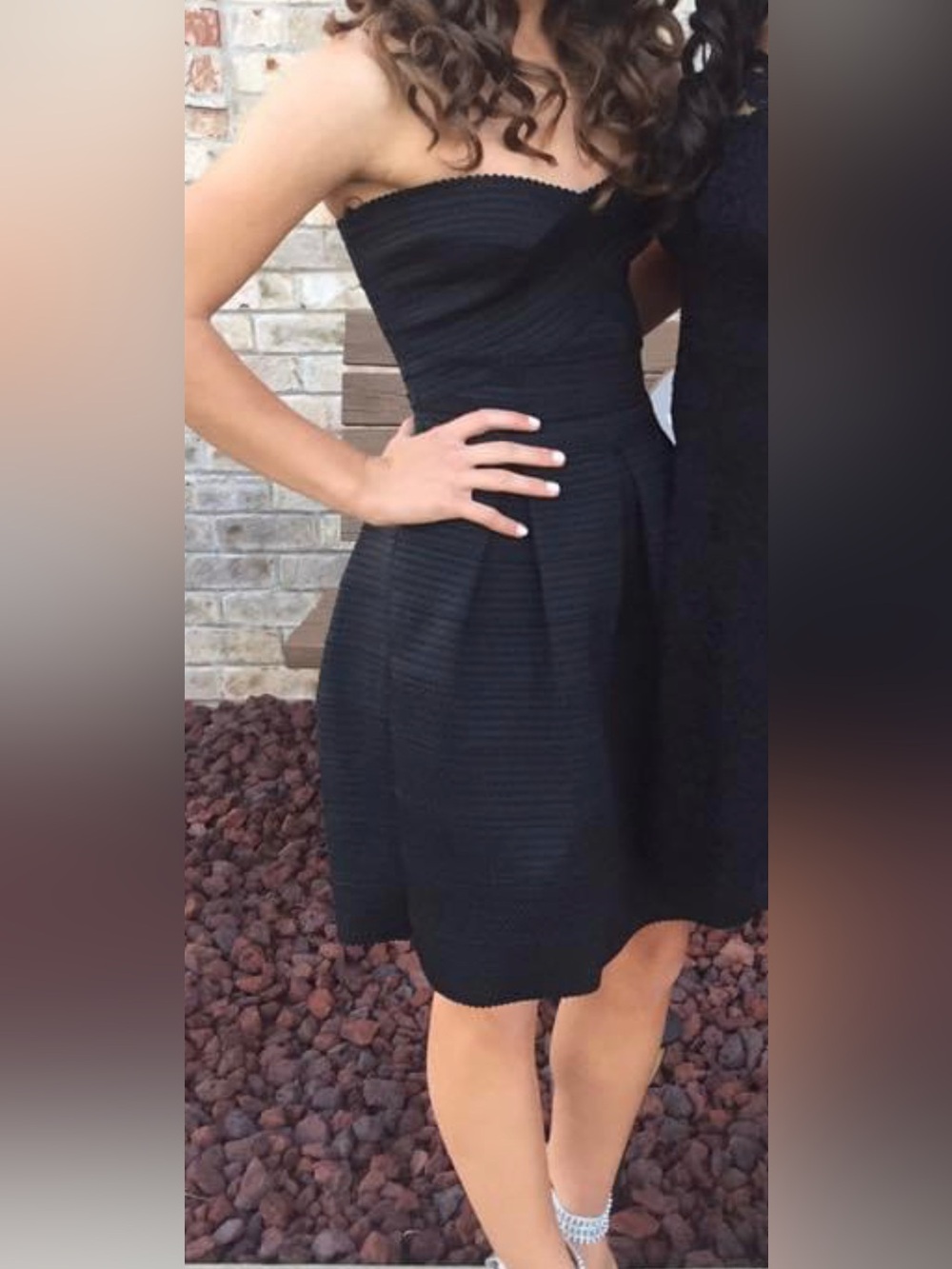 Express XS Strapless Little Black Dress - Classic Elegant Fit